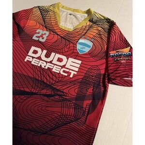 Dude Perfect 2023 Panda-Monium Comedy Tour Merch Jersey YOUTH LARGE YouTube